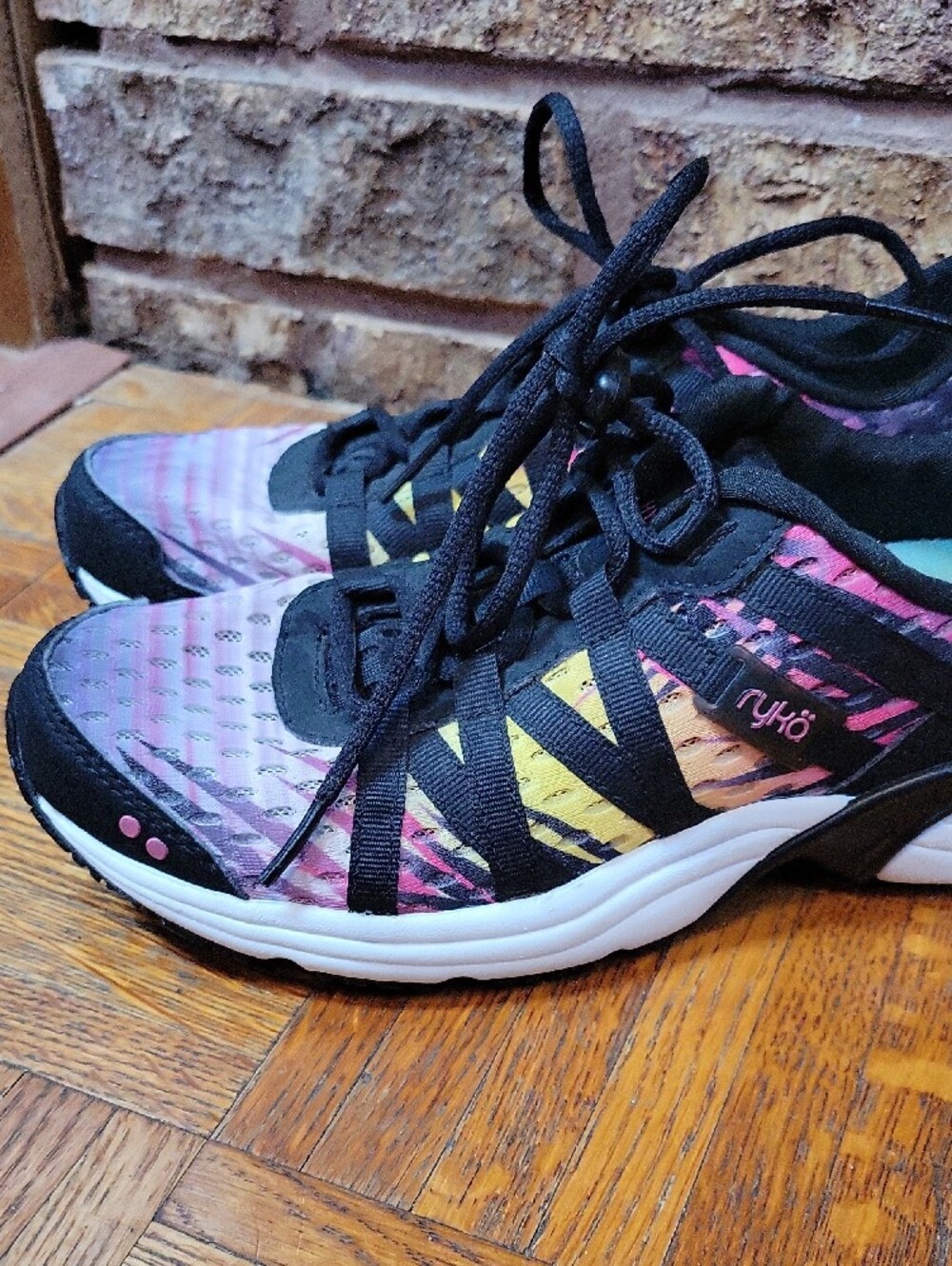 Ryka Hydro Sport Women’s Purple Pink Yellow Multicolor Athletic Shoes Size 7 - Picture 4 of 8